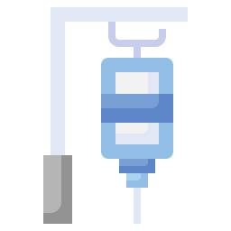 intravenöse infusion von kochsalzlösung icon