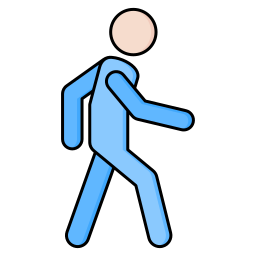 Walking man icon