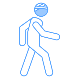 Walking man icon