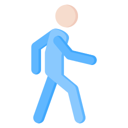 Walking man icon