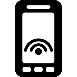 wi-fi信号のあるスマートフォン icon