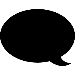 Black speech bubble icon