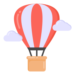 Hot air balloons icon