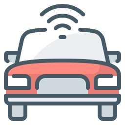 Autonomous car icon