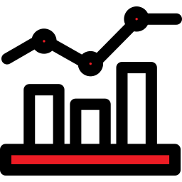 gráfico de barras Ícone