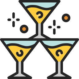 Champagne glass icon