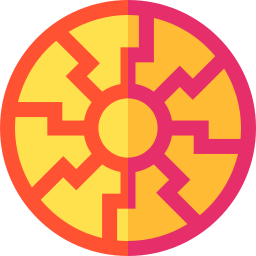 Black sun icon