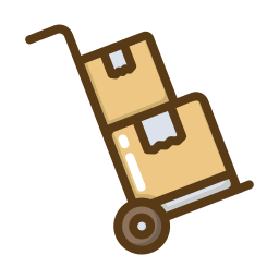 Trolley cart icon