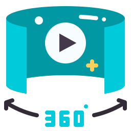 vídeo 360 Ícone