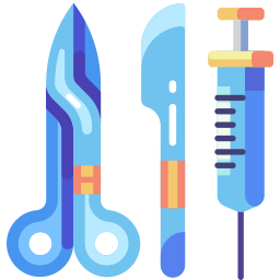 Surgery tools icon