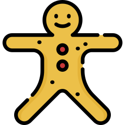 Gingerbread man icon