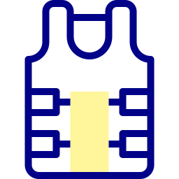 colete protetor Ícone