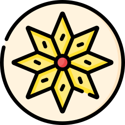 Yellow pea cake icon