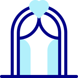 Wedding arch icon