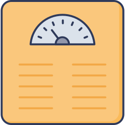 Weight scale icon