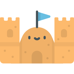 Sand castle icon