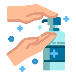 Hand sanitizer icon