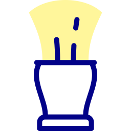 Shaving brush icon