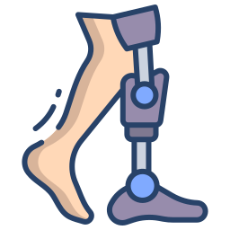 Bionic leg icon