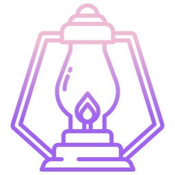 Oil lamp icon