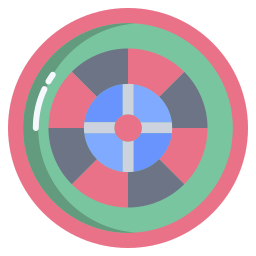 Casino roulette icon