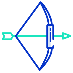 arco e freccia icona