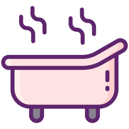 Hot bath icon