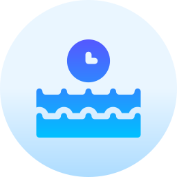 Tide clock icon