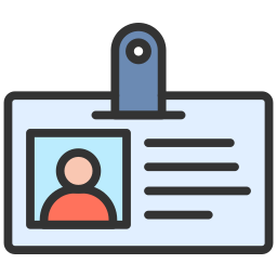 Identification card icon