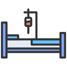 lit d'hôpital Icône