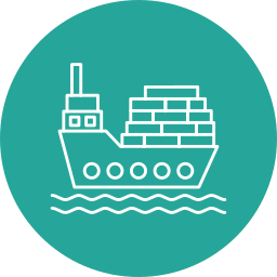 Cargo ship icon