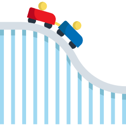 montanha russa Ícone