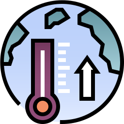 opwarming van de aarde icoon