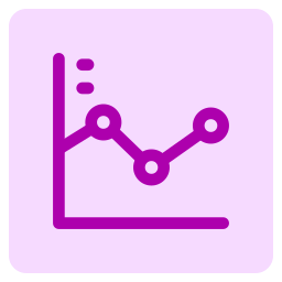 Line graph icon