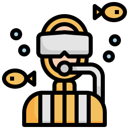 Diving goggles icon