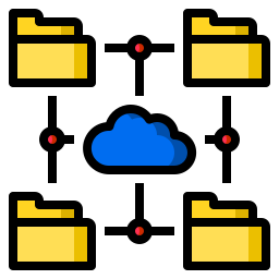 stockage en ligne Icône