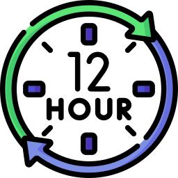 12 heures Icône