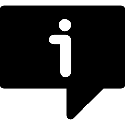 Information speech bubble icon