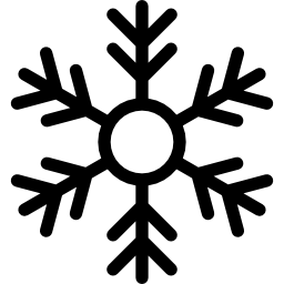 Christmas snowflake icon