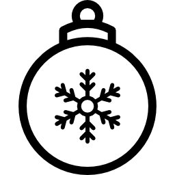 Christmas bauble icon