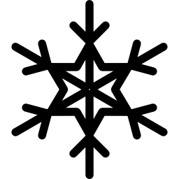 Christmas snowflake icon