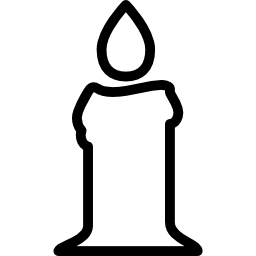 Christmas candle icon