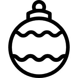 Christmas bauble icon