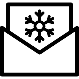 Christmas card icon