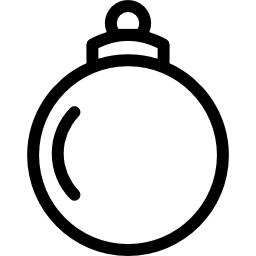 Christmas bauble icon