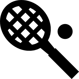 Tennis racket and ball icon