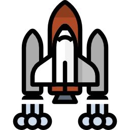 Rocket launch icon