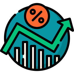taxa de crescimento Ícone