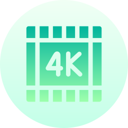 film 4k ikona