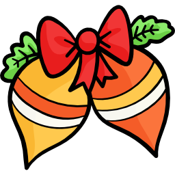 Christmas balls icon